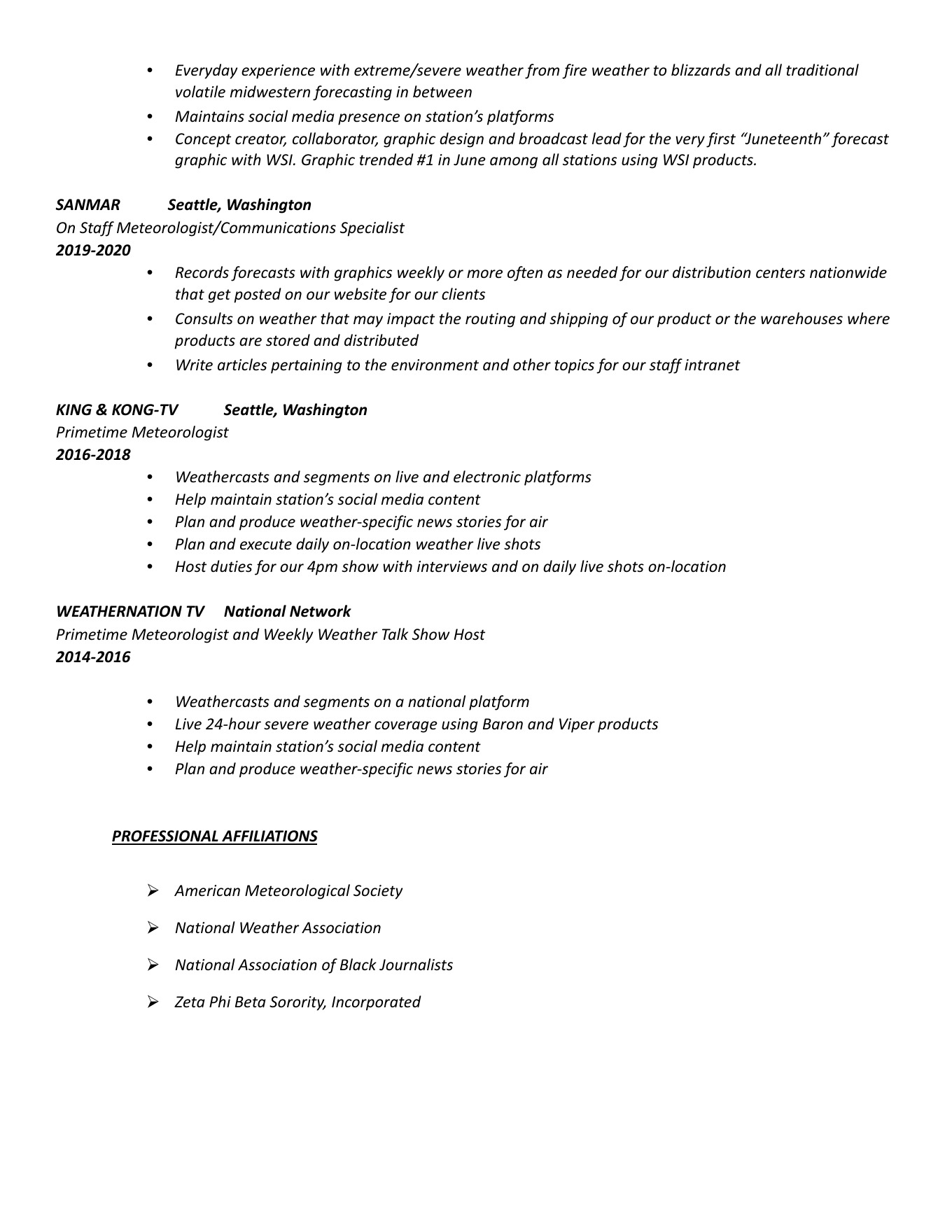 Rhonda A. Lee résumé, page 2 of 2